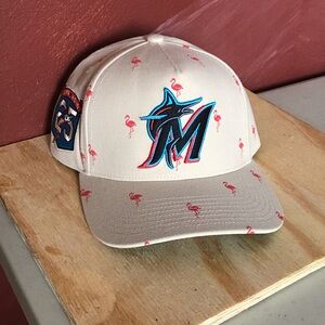 Mitchell & Ness Miami Marlins MLB baseball Cream Cap embroidered logo with patch